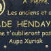 Plaque Bassagaitz