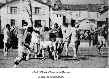 4 avril 1971 à Aire sur l'Adour contre Moissac