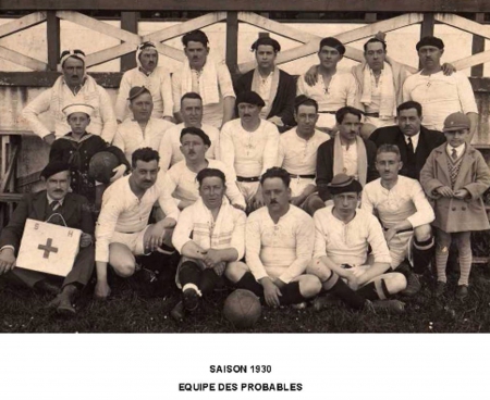 saison 1930: l'équipe des probables