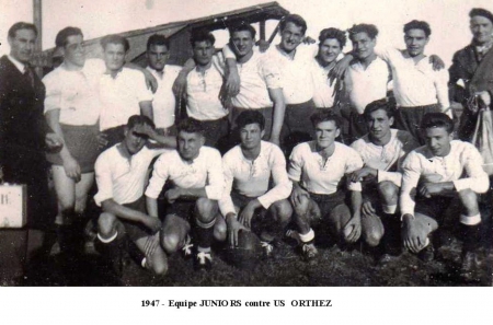 saison 1947: les juniors contre Orthez