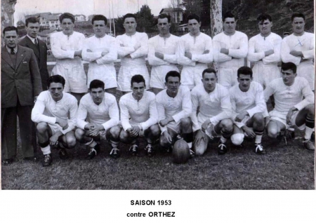 saison 1953 contre Orthez