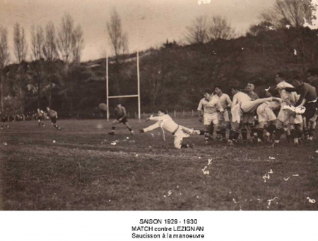 saison 1929-1930 contre Lézignan.