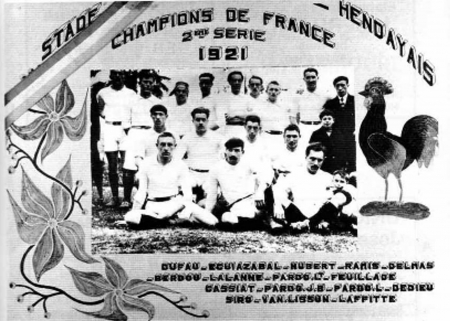 année 1921: champion de France 2° série