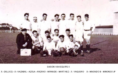 saison 1934: l'équipe2