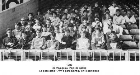 1988: 2° voyage à Cardif