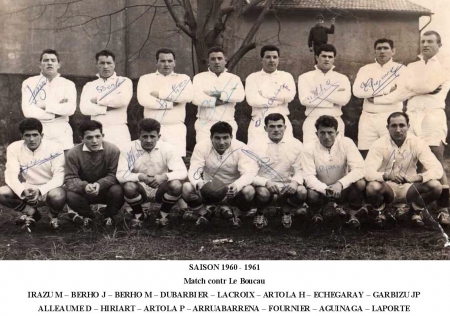 saison1960-1961 contre Le Boucau