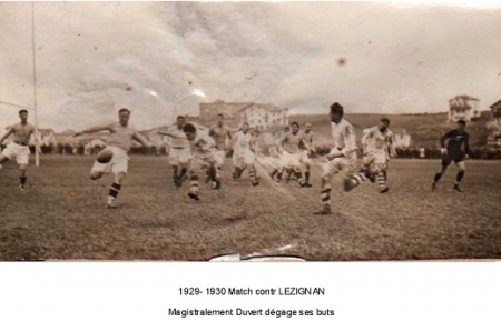 saison 1929-1930 contre Lézignan.